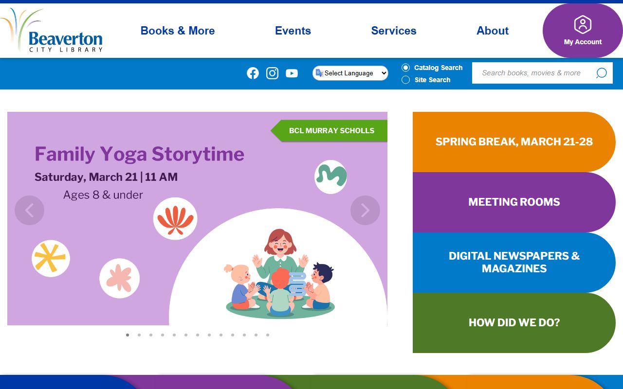 Beaverton City Library resources for obituary and vital records research