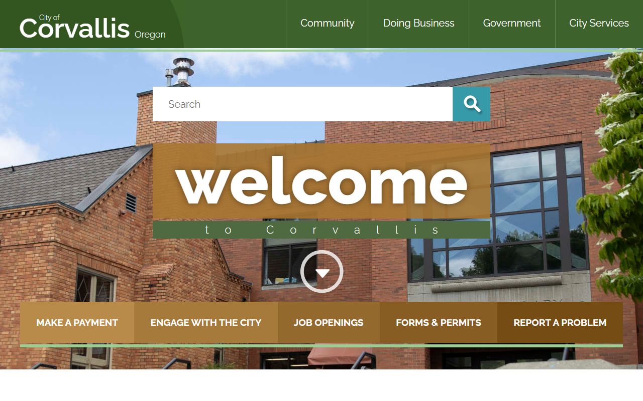 City of Corvallis website for local obituary and vital records information