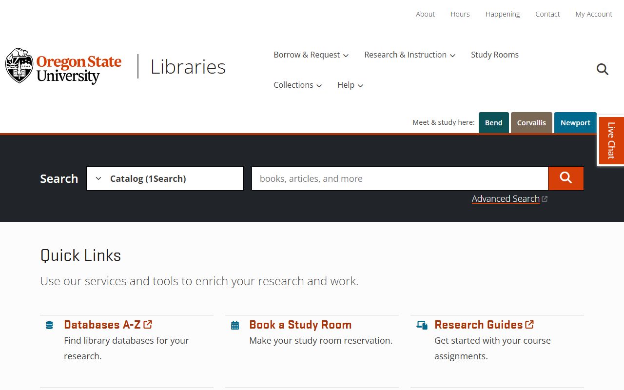 Oregon State University Library resources for Corvallis obituary and vital records research