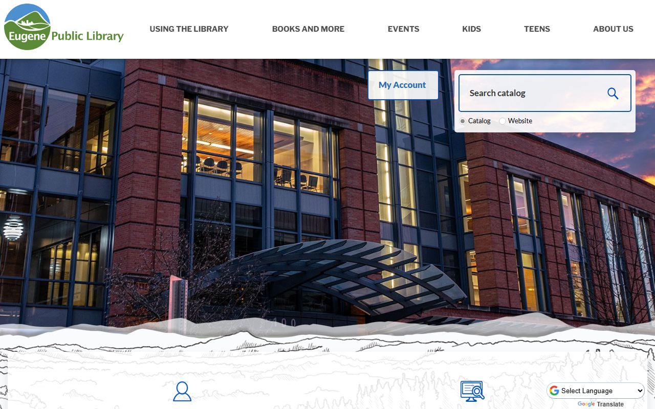 Eugene Public Library website for Eugene obituary vital records