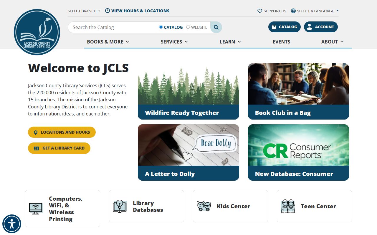 Jackson County Library Services website for Medford obituary research