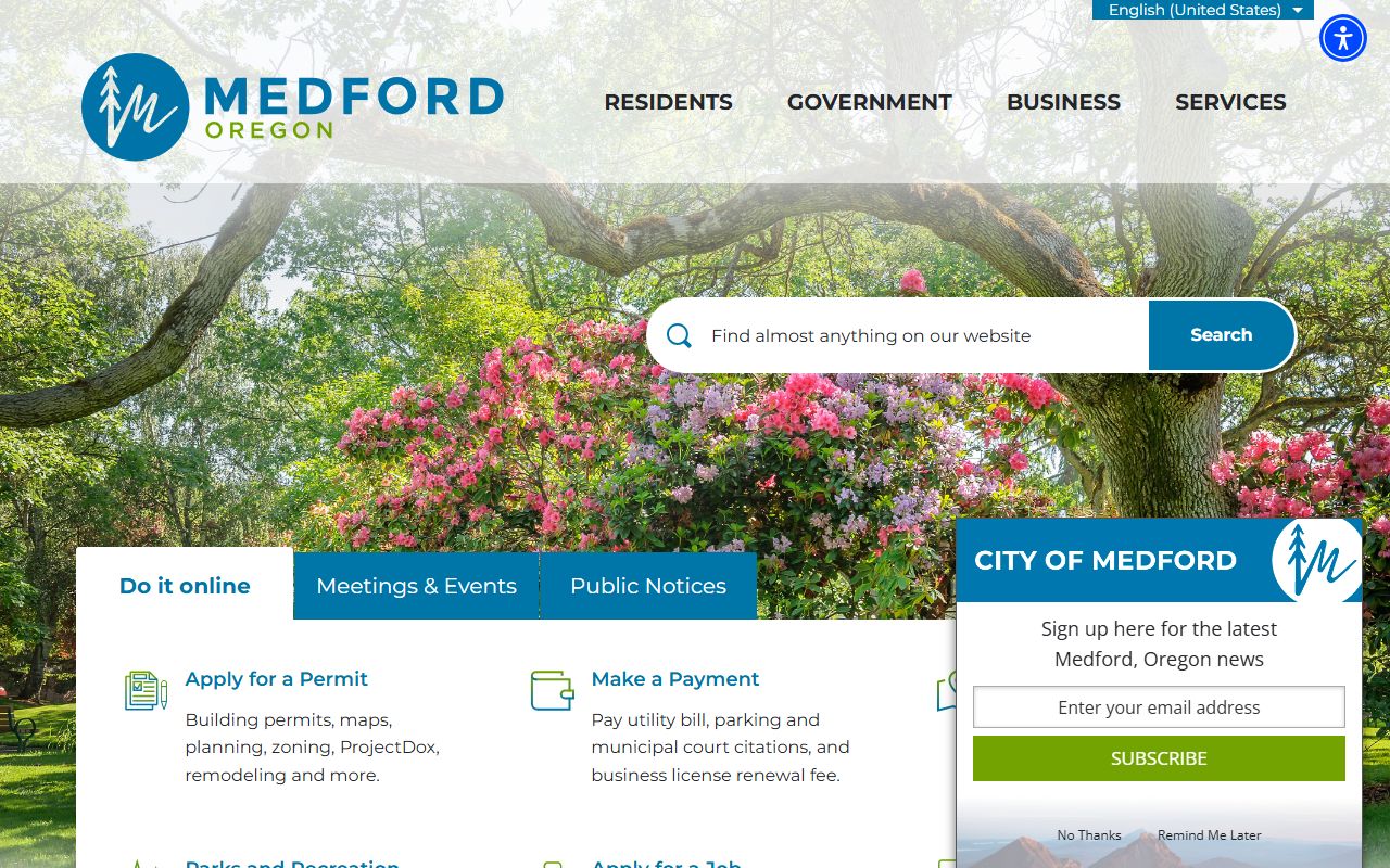 Medford city records request page for obituary-related documents