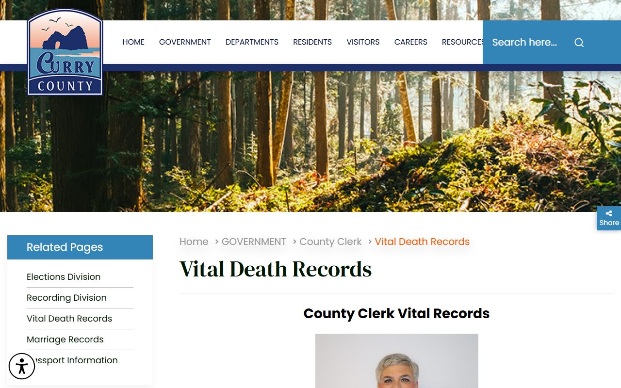 Curry County vital records obituary death certificates