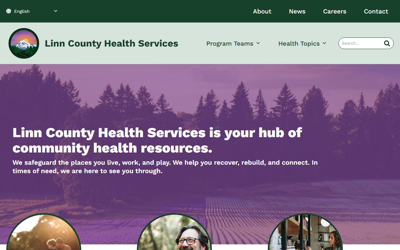 Linn County Health Services main page for obituary and vital records