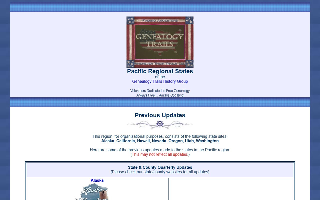 Genealogy Trails page with Wheeler County obituary and records updates