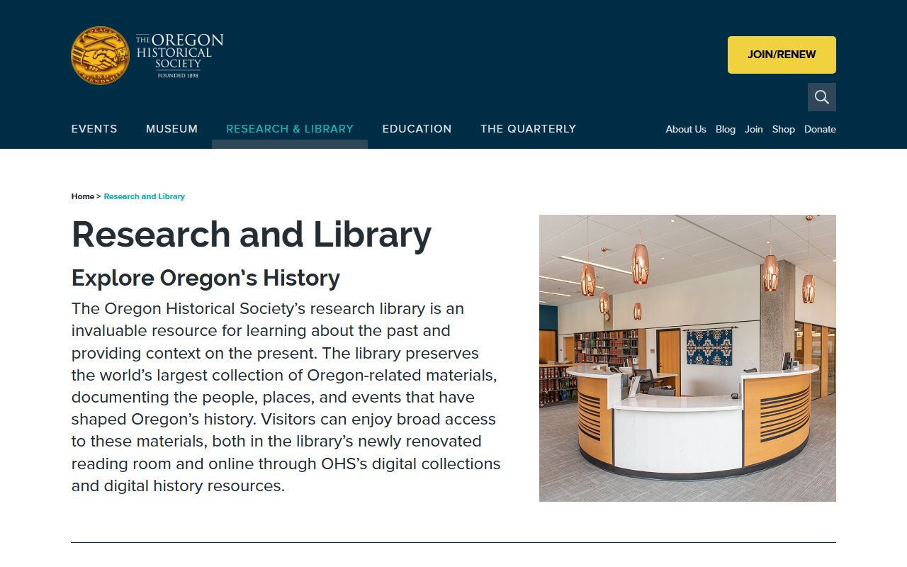 Oregon Historical Society Research Library for obituary and genealogy research